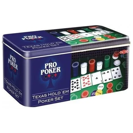 Gra Pro Poker Texas Holde'em set puszka
