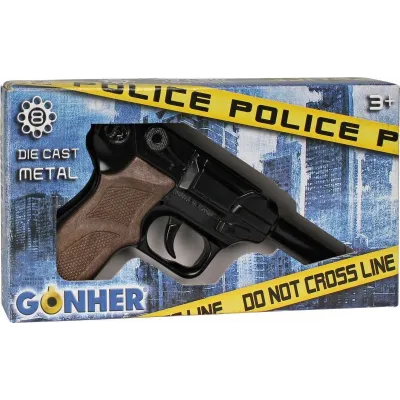 Metalowy pistolet policyjny