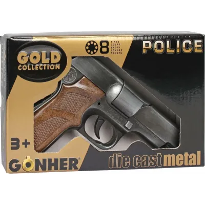 Metalowy pistolet policyjny