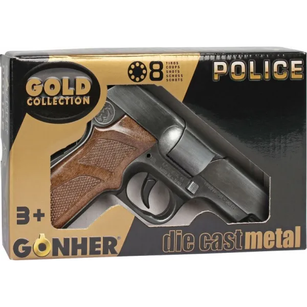 Metalowy pistolet policyjny