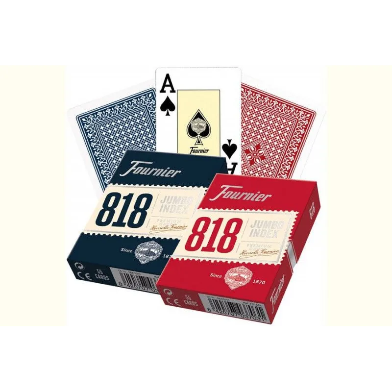 Karty 818 - Red/Blue (2 Jumbo Index)