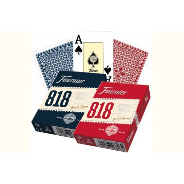 Karty 818 - Red/Blue (2 Jumbo Index)