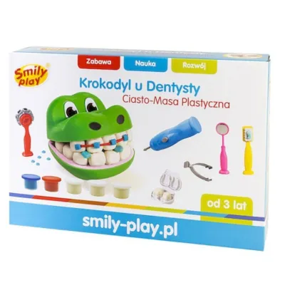 Ciasto-Masa Plastyczna Krokodyl u dentysty