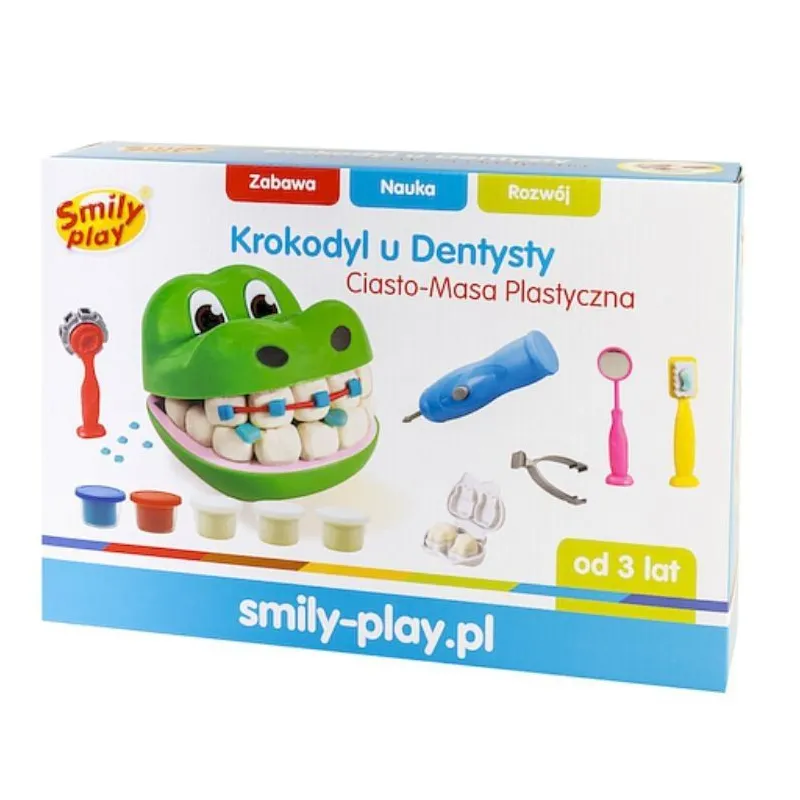 Ciasto-Masa Plastyczna Krokodyl u dentysty