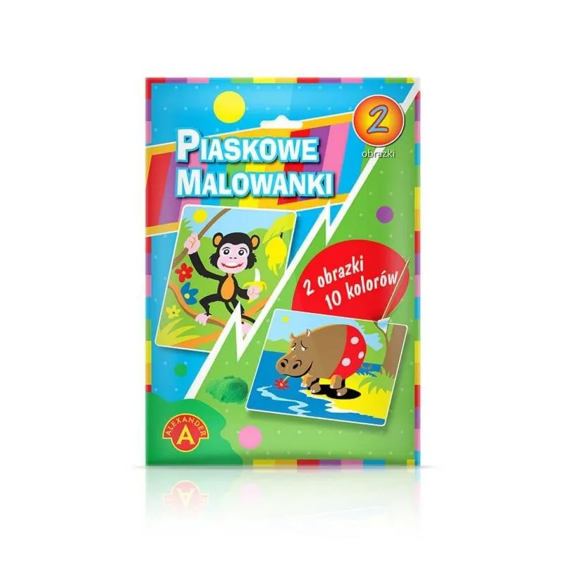 Piaskowa Malowanka Hippopotam Małpa