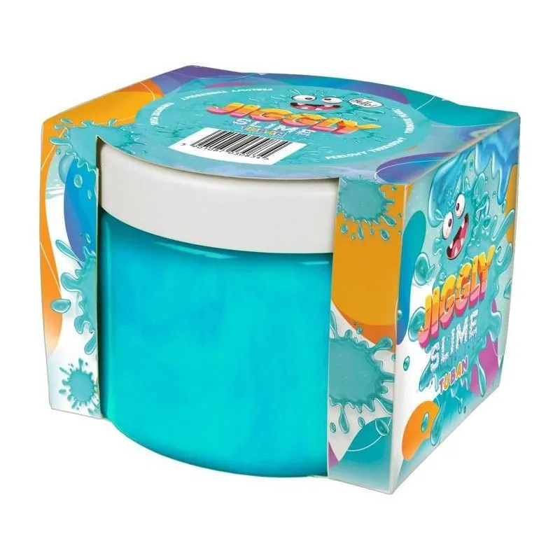 Slime Jiggly - turkusowy perłowy 500g