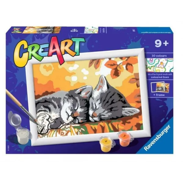 Malowanka CreArt dla dzieci Jesienne kotki