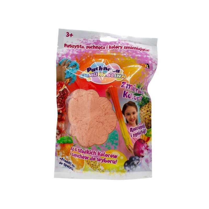 Masa plastyczna Pachnąca Chmurkolina S3 1-pack zmieniająca kolor 60g pomarańczowy/żółty (pomarańcza)