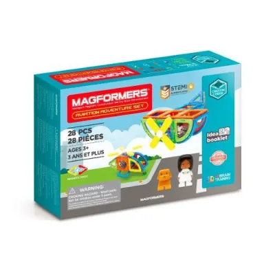 Klocki magnetyczne Aviation Adventure