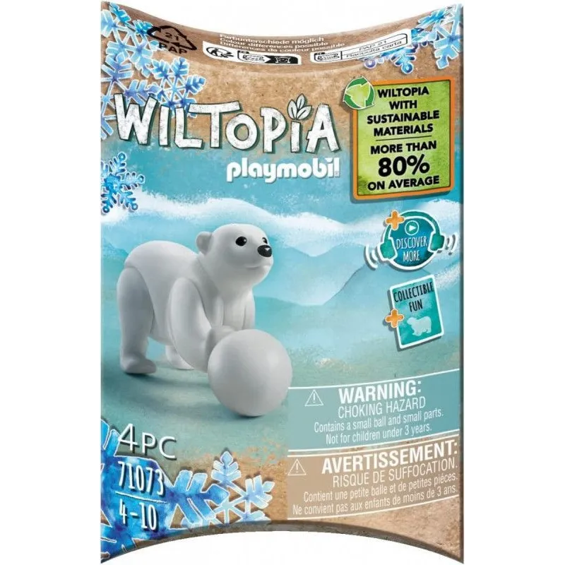 Zestaw figurek Wiltopia 71073 Mały niedźwiedź polarny