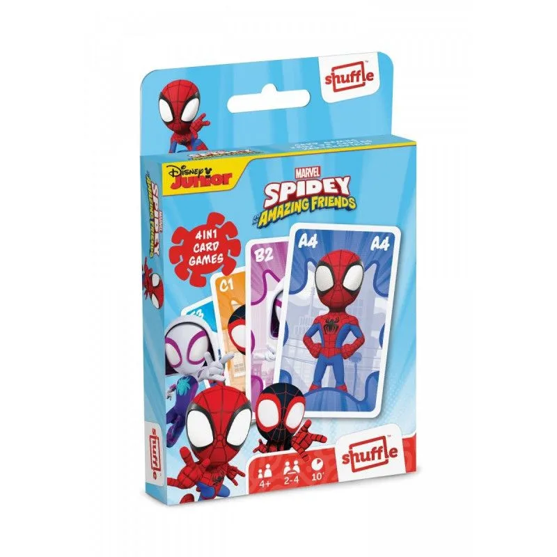 Gra karciana Shuffle Fun 4w1 Marvel Spidey i super-kumple