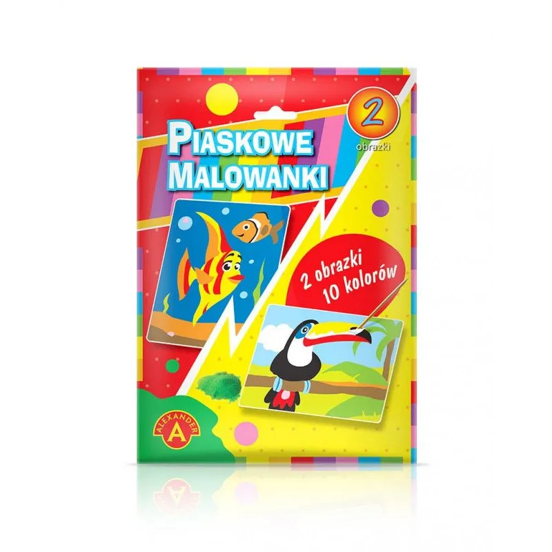 Piaskowe Malowanki - Rybka, tukan