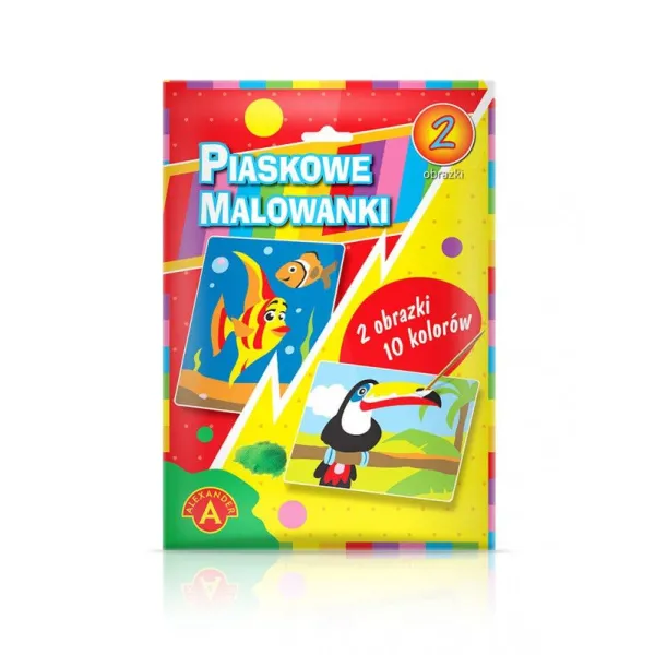 Piaskowe Malowanki - Rybka, tukan