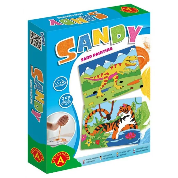 Piaskowe Malowanki - Tygrys, T-Rex