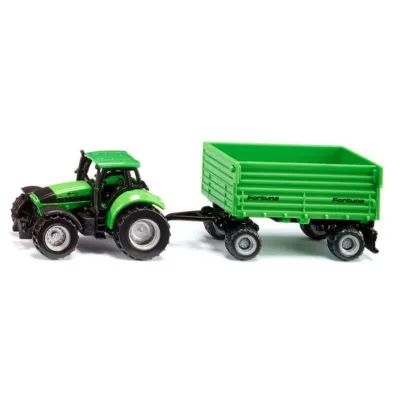 Traktor Deutz-Fahr z przyczepą 2-osiową Fortuna