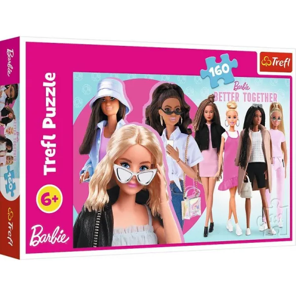 Puzzle 160 elementów Barbie i jej świat