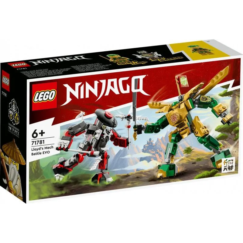 Klocki Ninjago 71781 Starcie Lloyda z Mechem EVO