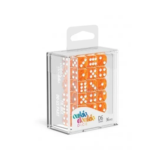 Oakie Doakie Kości 12 mm - Pomarańczowe