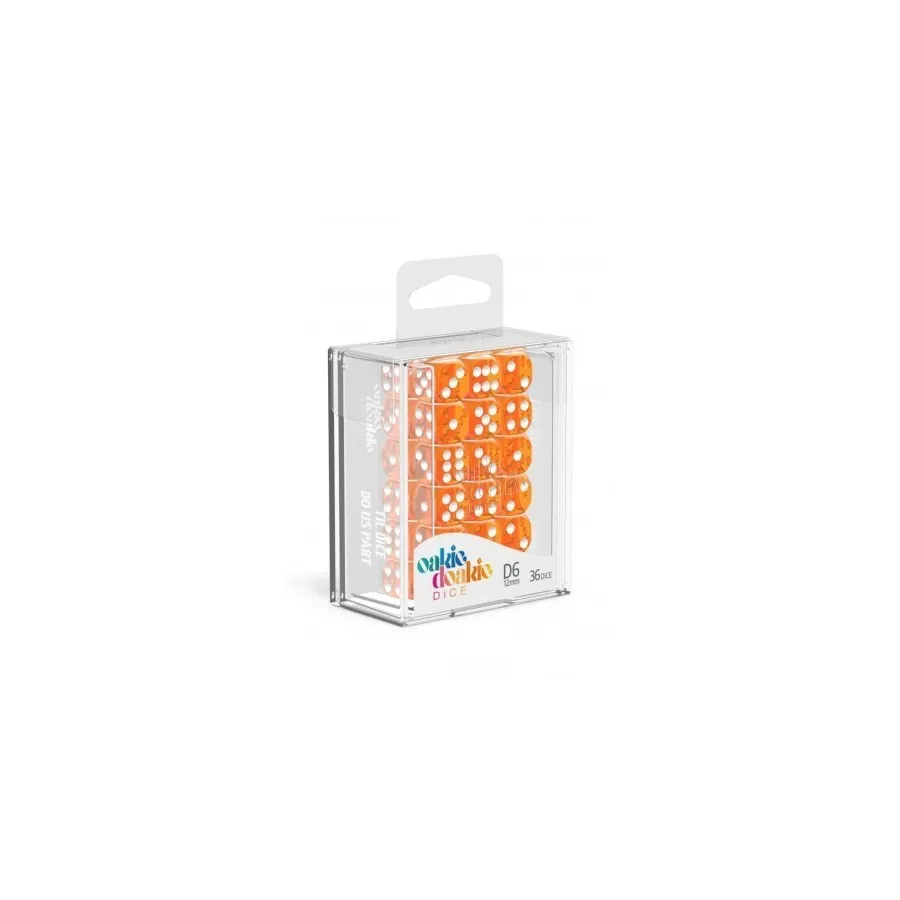 Oakie Doakie Kości 12 mm - Pomarańczowe