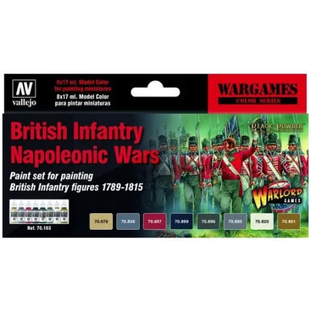 Vallejo 70163 British Infantry Napoleonic Wars Paint Set