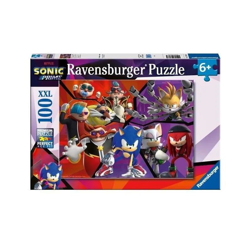 Puzzle 100 elementów Sonic Prime