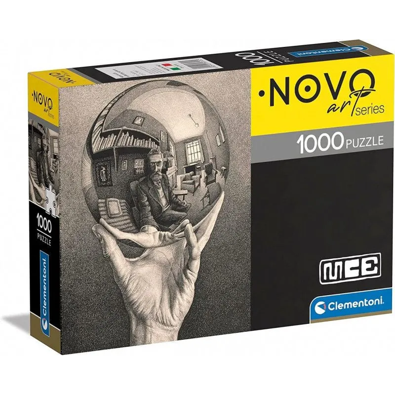 Puzzle 1000 elementów Compact Art Collection Escher Hand with Reflecting Sphere