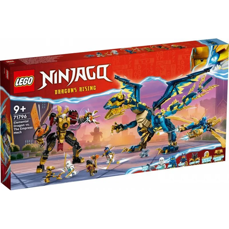 Klocki Ninjago 71796 Smok żywiołu kontra mech cesarzowej