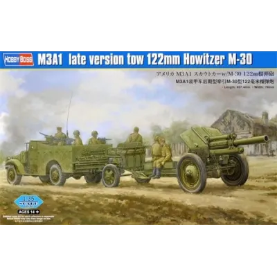 Model plastikowy Holownik M3A1 122mm Howitzer