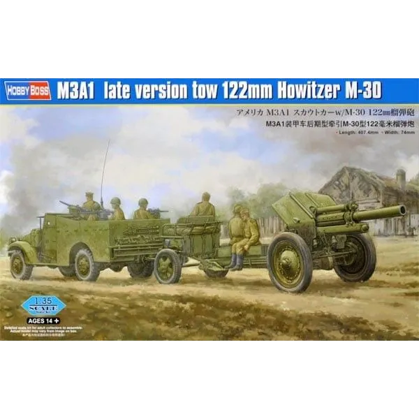 Model plastikowy Holownik M3A1 122mm Howitzer