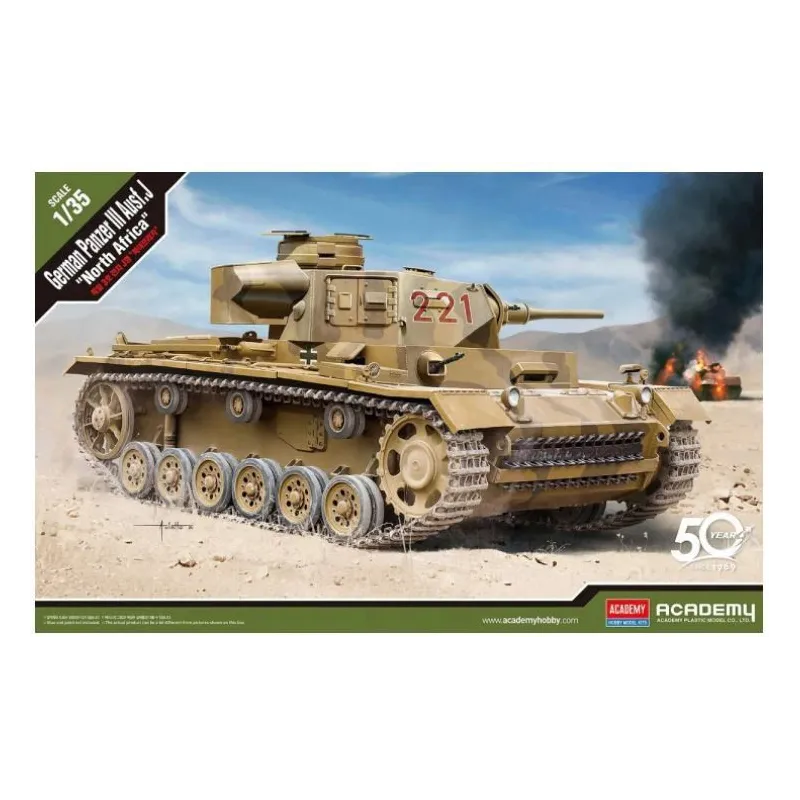 Model plastikowy German Panzer III Ausf.J North Africa