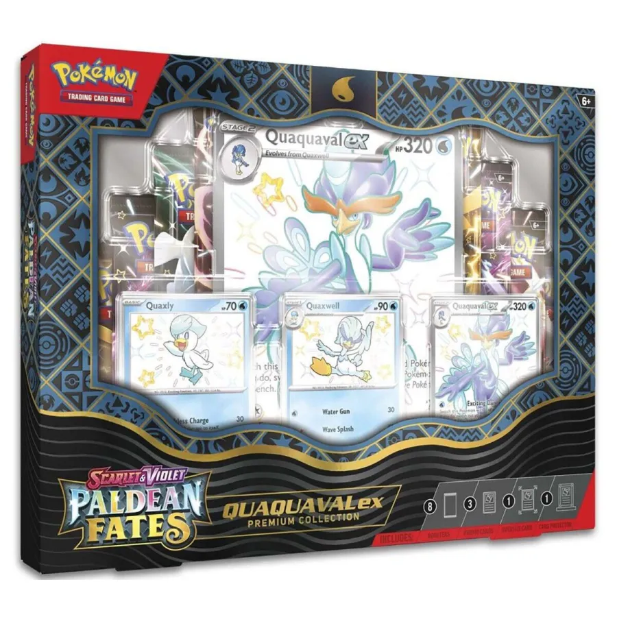 Pokémon TCG: Paldean Fates Quaquaval Ex Premium Collection