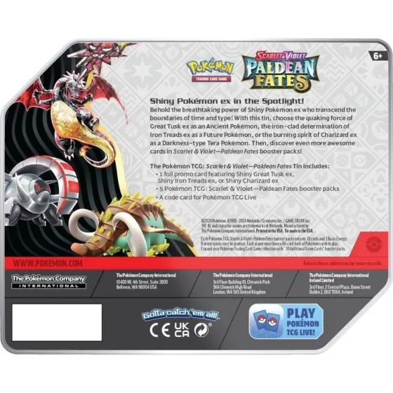 Pokémon TCG: Paldean Fates Tin