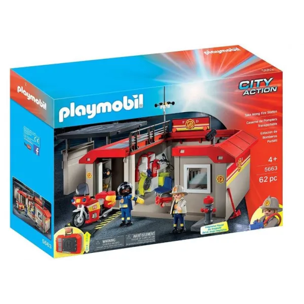 Klocki Przenośna remiza strażacka