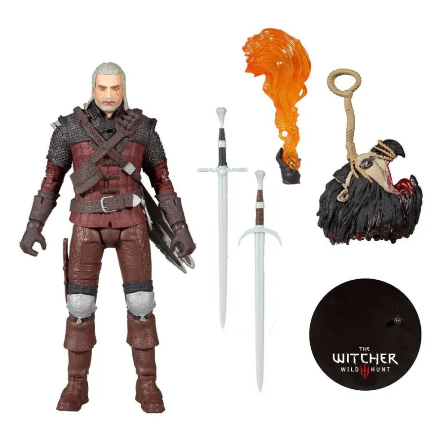 Figurka Wiedźmin 3 Geralt z Rivii Zbroja wilka 18cm McFarlane