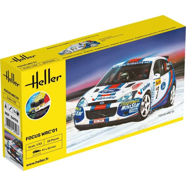 Heller 56196 Ford Focus WRC 2001 Starter Set