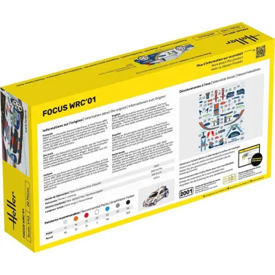 Heller 56196 Ford Focus WRC 2001 Starter Set