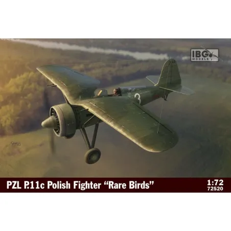 Model do sklejania IBG 72520 PZL P.11c Polish Fighter "Rare Birds"