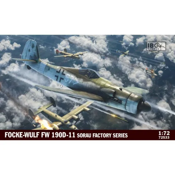 Model do sklejania IBG 72533 Focke-Wulf Fw 190D-11 Sorau Factory Series