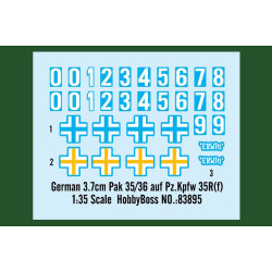 Hobby Boss 83895 1:35 German 3.7cm Pak 35/36 auf Pz.Kpfw 35R(f)