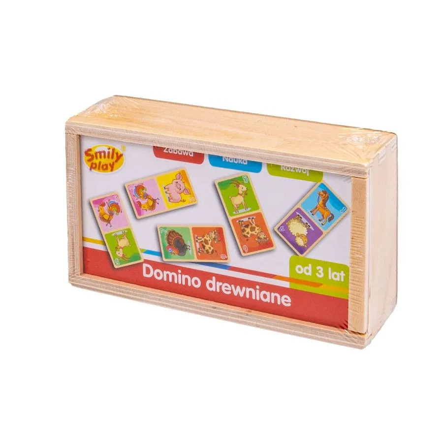Gra Domino drewniane Farma