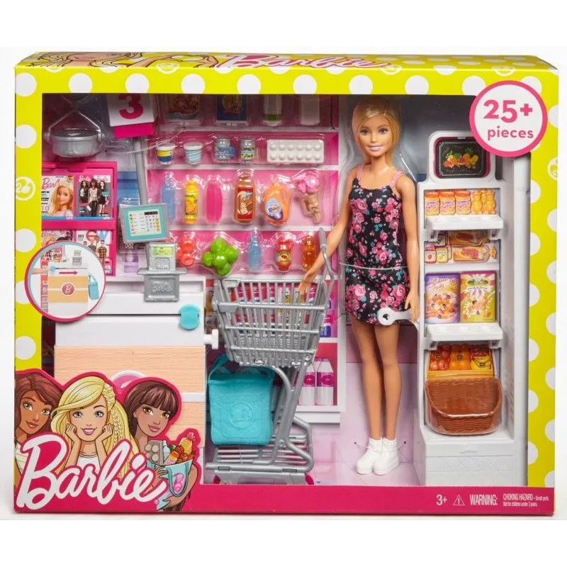 Lalka Barbie + supermarket