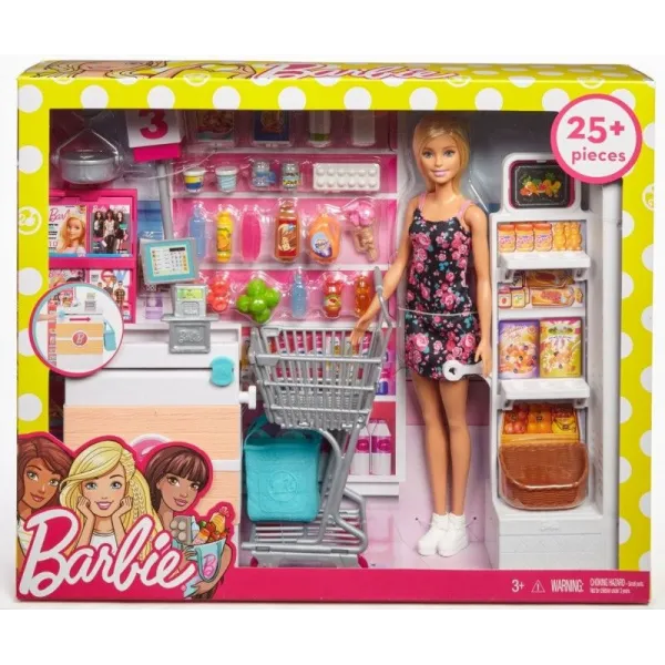 Lalka Barbie + supermarket