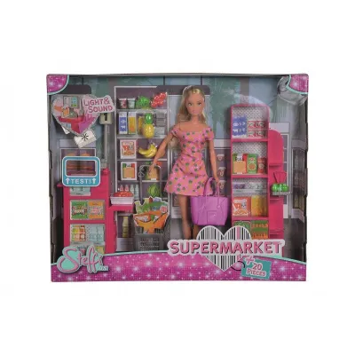Lalka Steffi w supermarkecie