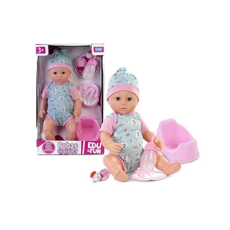 Lalka Natalia siusiający bobas 41 cm