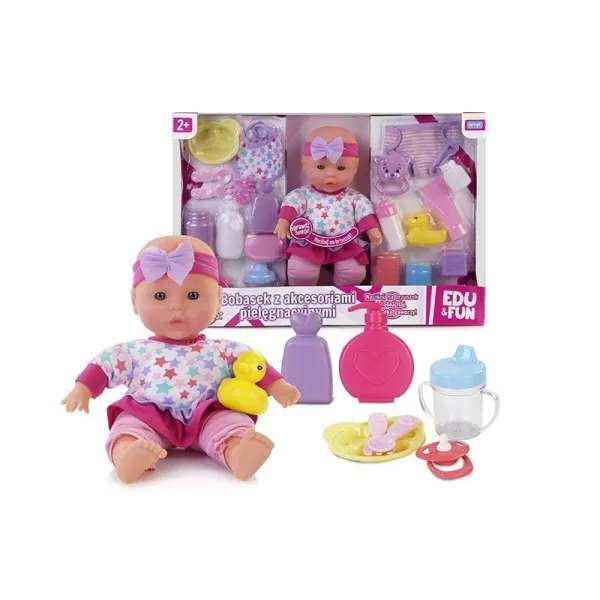 Lalka bobasek z akcesoriami pielęgnacyjnymi