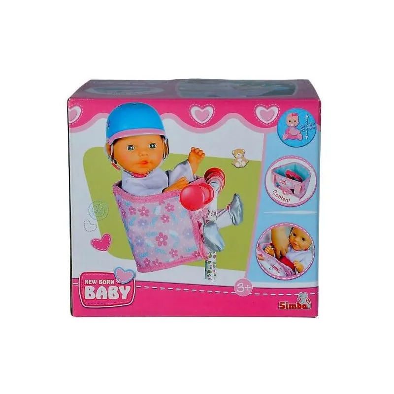 Fotelik rowerowy dla lalek New Born Baby