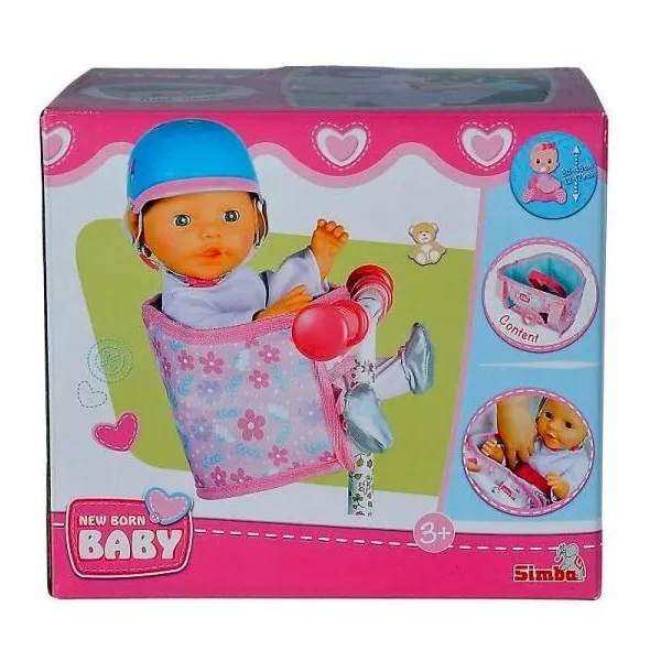 Fotelik rowerowy dla lalek New Born Baby