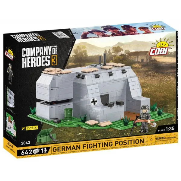 Cobi 3043 klocki Company of Heroes 3 Niemiecka pozycja bojowa