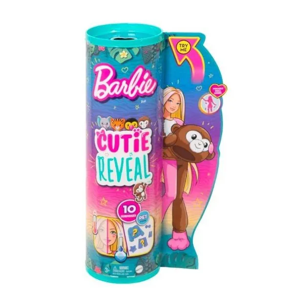 Lalka Barbie Cutie Reveal małpka