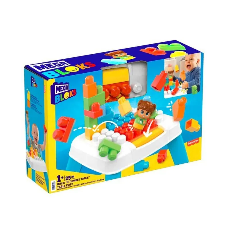 Stolik z klockami Buduj i zrzucaj